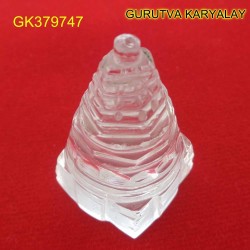 68 CT Natural Crystal Shree Yantra | Sphatik Shri Yantra | Shree Maha Laxmi Yantra